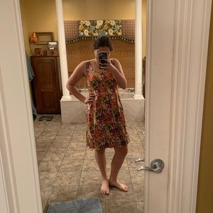 Multi color floral dress